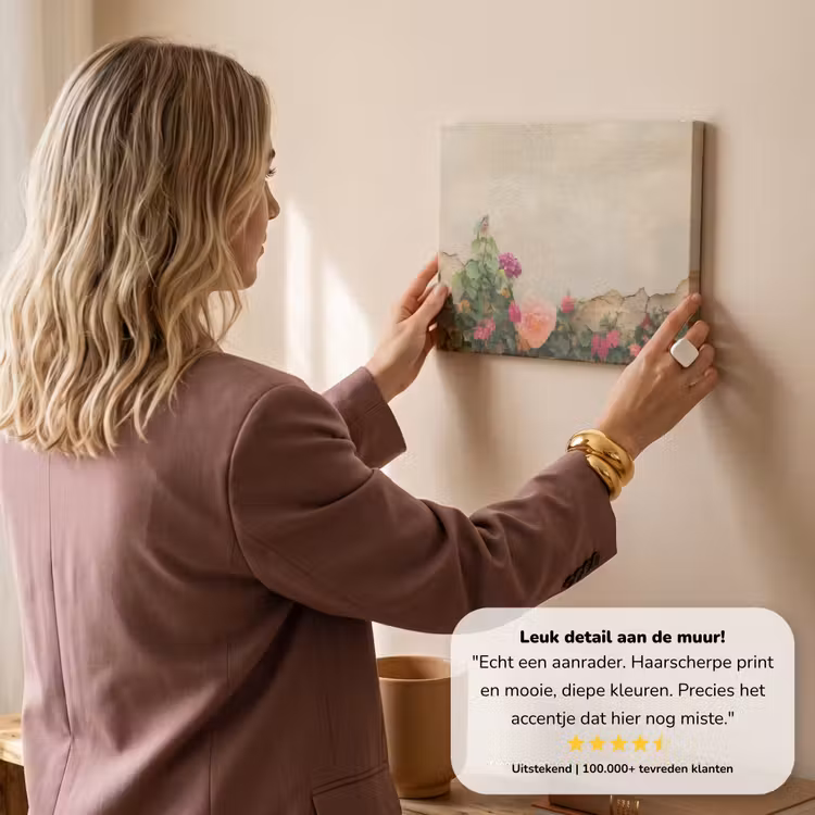 Canvas schilderij - Rozen - Muur - Vintage — 3