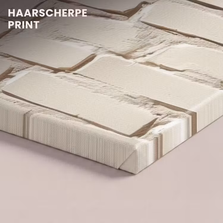 Canvas schilderij - Bakstenen - Muur - Licht - Wit — 5