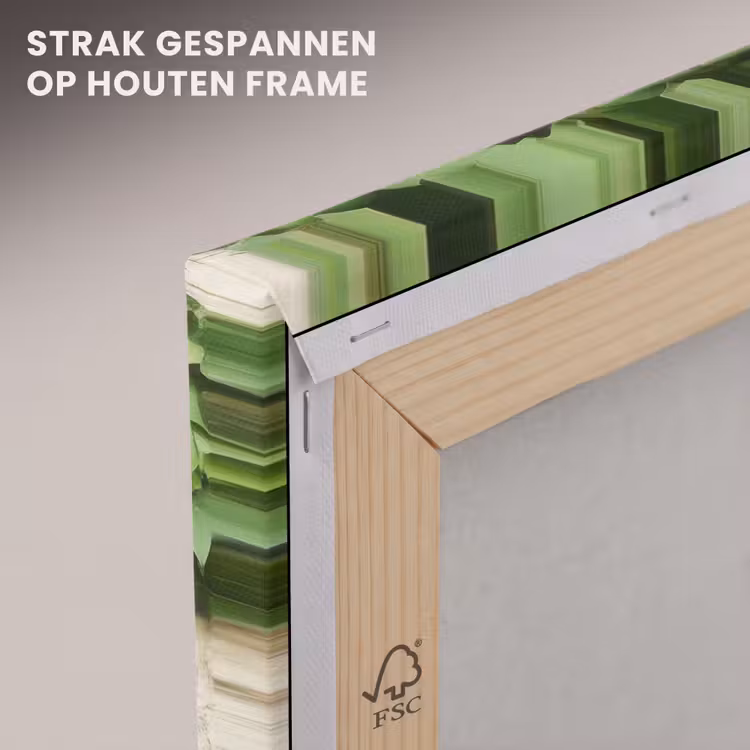 Canvas schilderij - Klimop - Muur - Groen — 7
