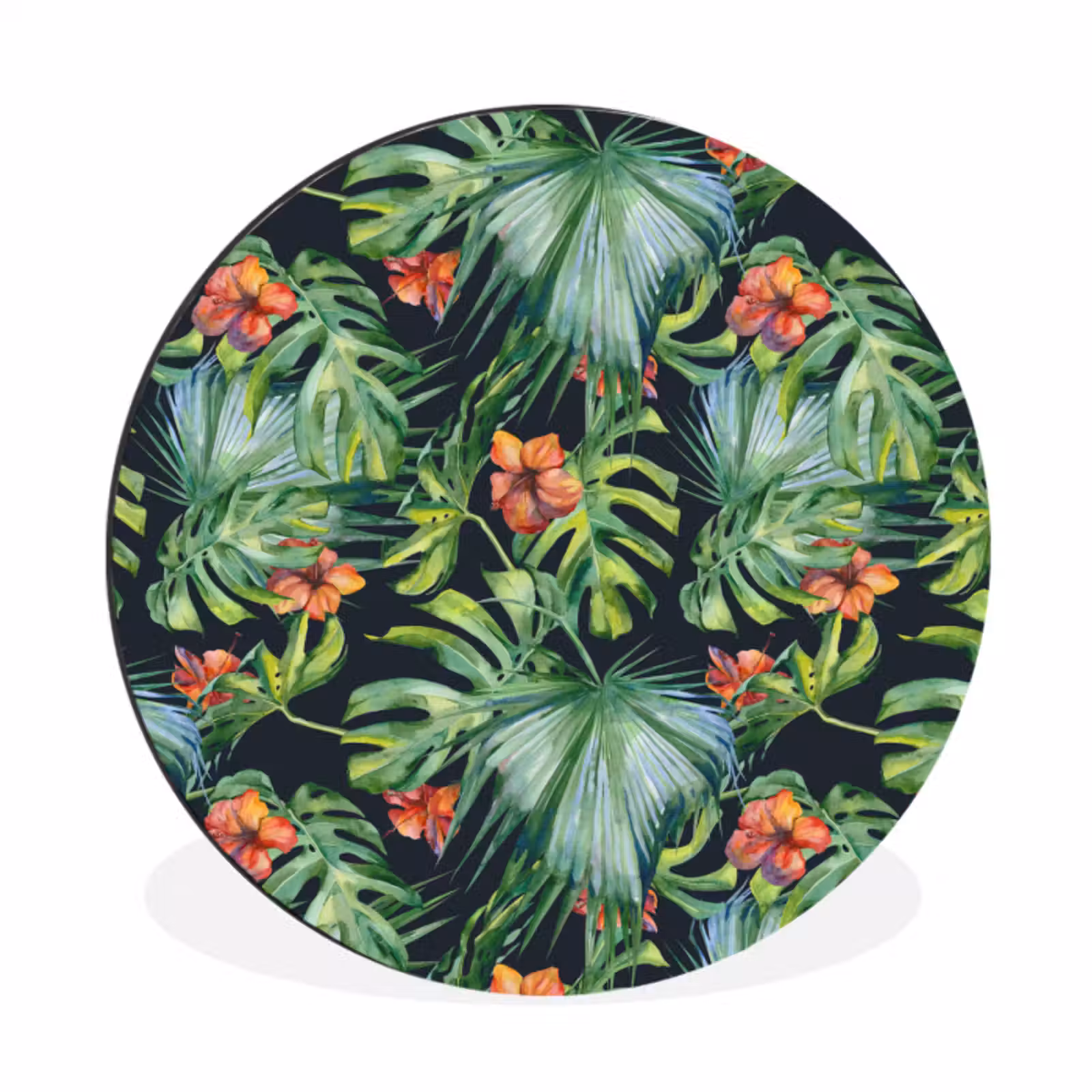 Wandcirkel - aluminium - Monstera - Jungle - Bladeren — 1