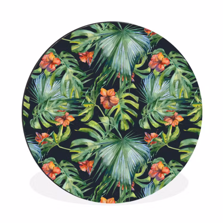 Wandcirkel - aluminium - Monstera - Jungle - Bladeren — 1
