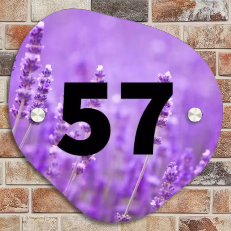Naambordje voordeur - Organisch - Lavendel - Traditioneel — 4