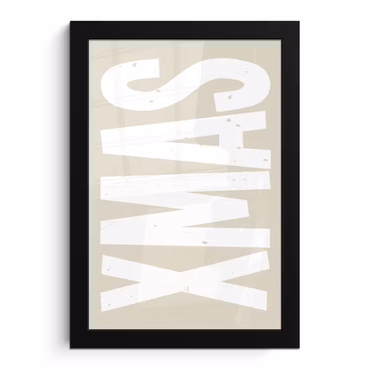 Poster met lijst - Xmas - Kerst - Japandi - Kerstversiering — 1