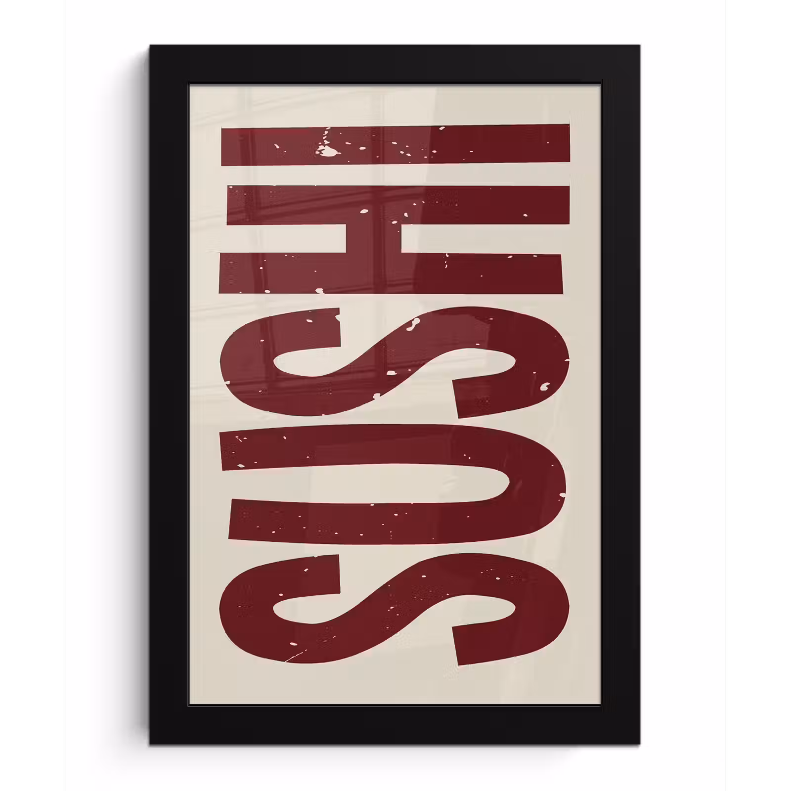 Poster met lijst - Sushi - Rood - Japandi - Decoratie — 1