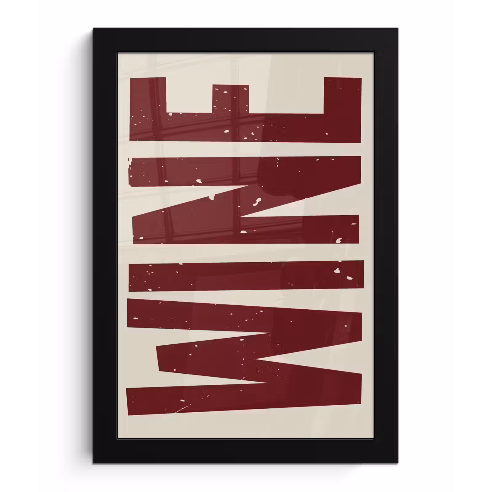 Poster met lijst - Wine - Red - Decoratie - Japandi — 1