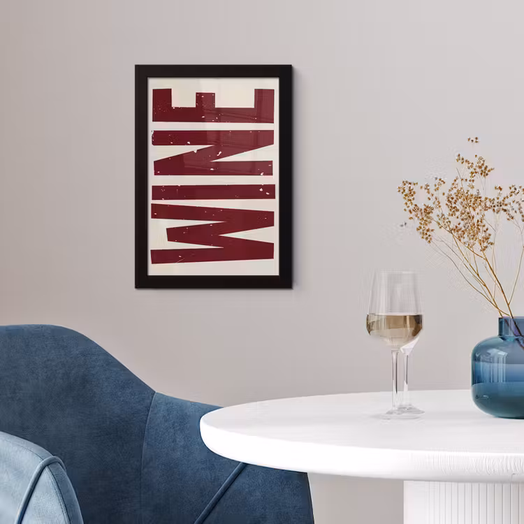 Poster met lijst - Wine - Red - Decoratie - Japandi — 4