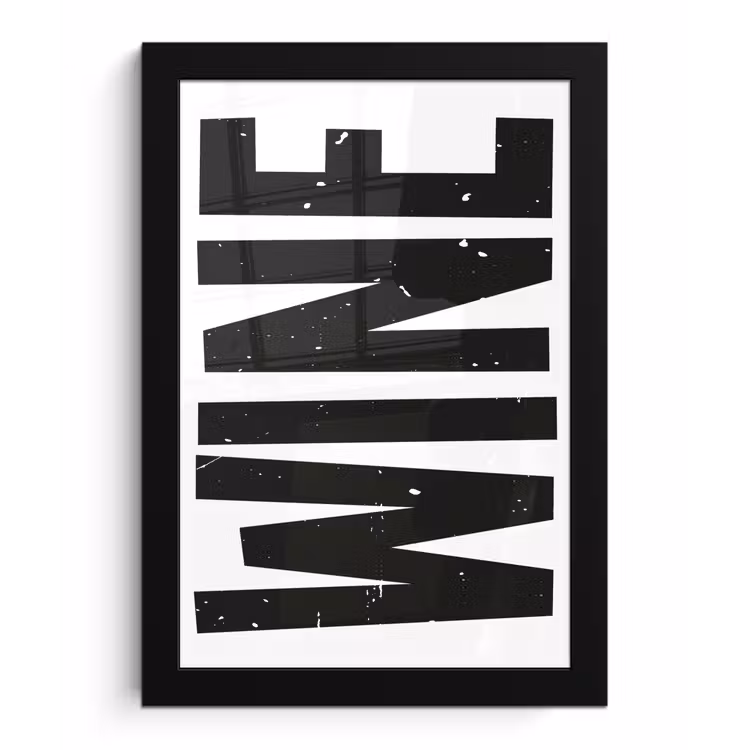 Poster met lijst - Vintage - Japandi - Wine - Decoratie — 1