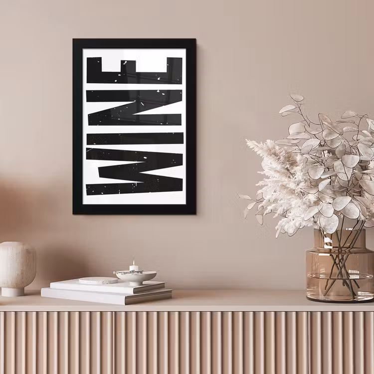 Poster met lijst - Vintage - Japandi - Wine - Decoratie — 5