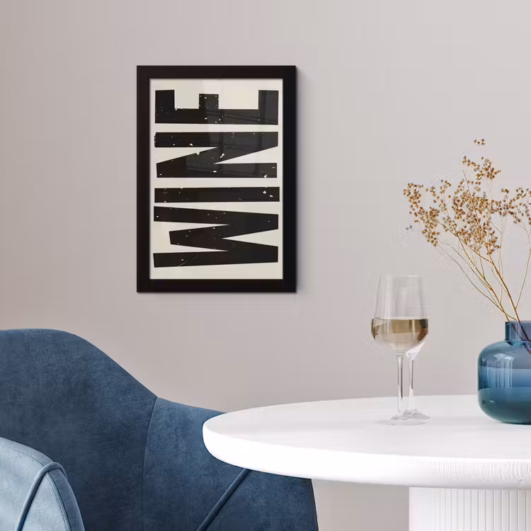 Poster met lijst - Zwart - Wijn - Decoratie - Vintage — 4