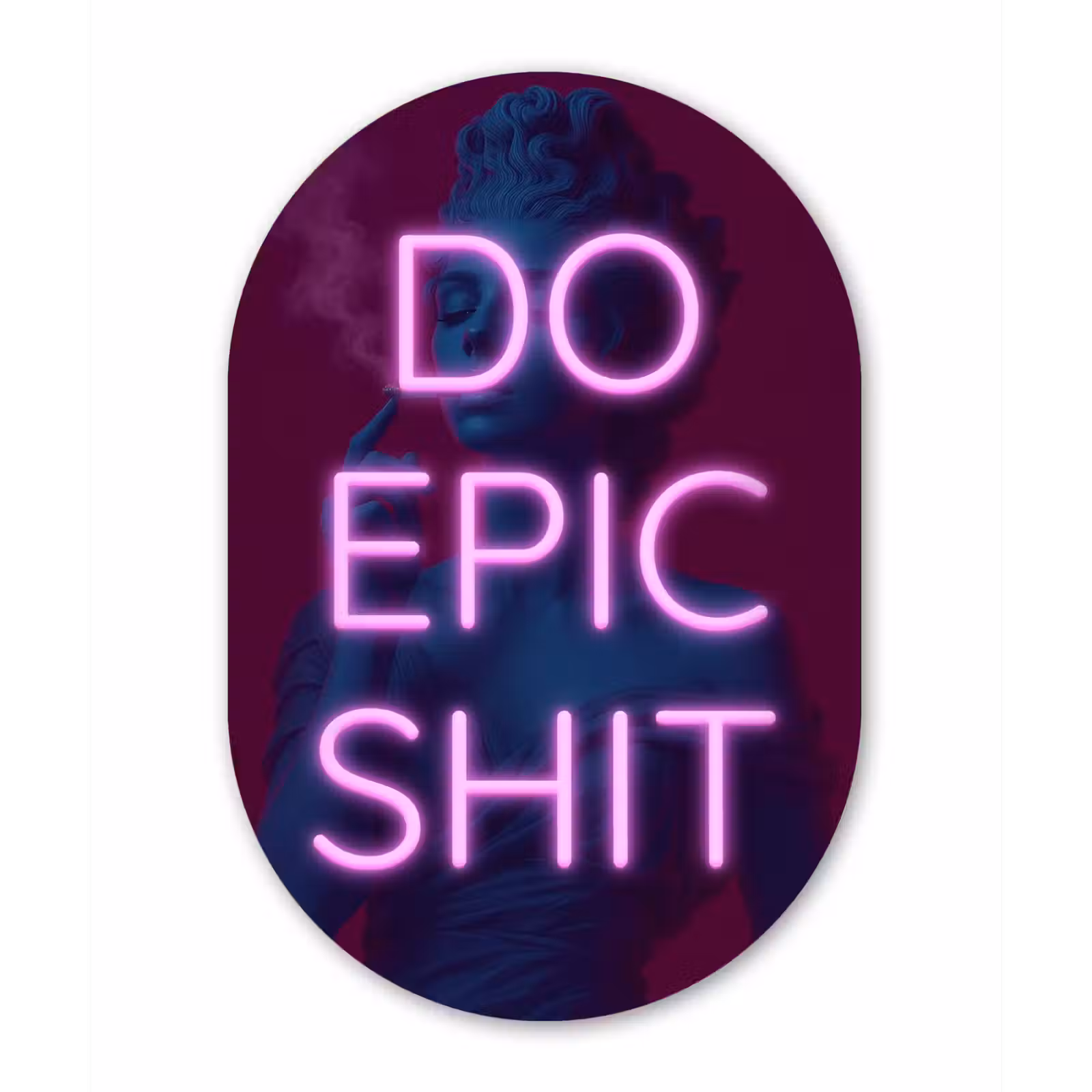 Muurovaal - aluminium - Buste - Neon - LED - Letters — 1