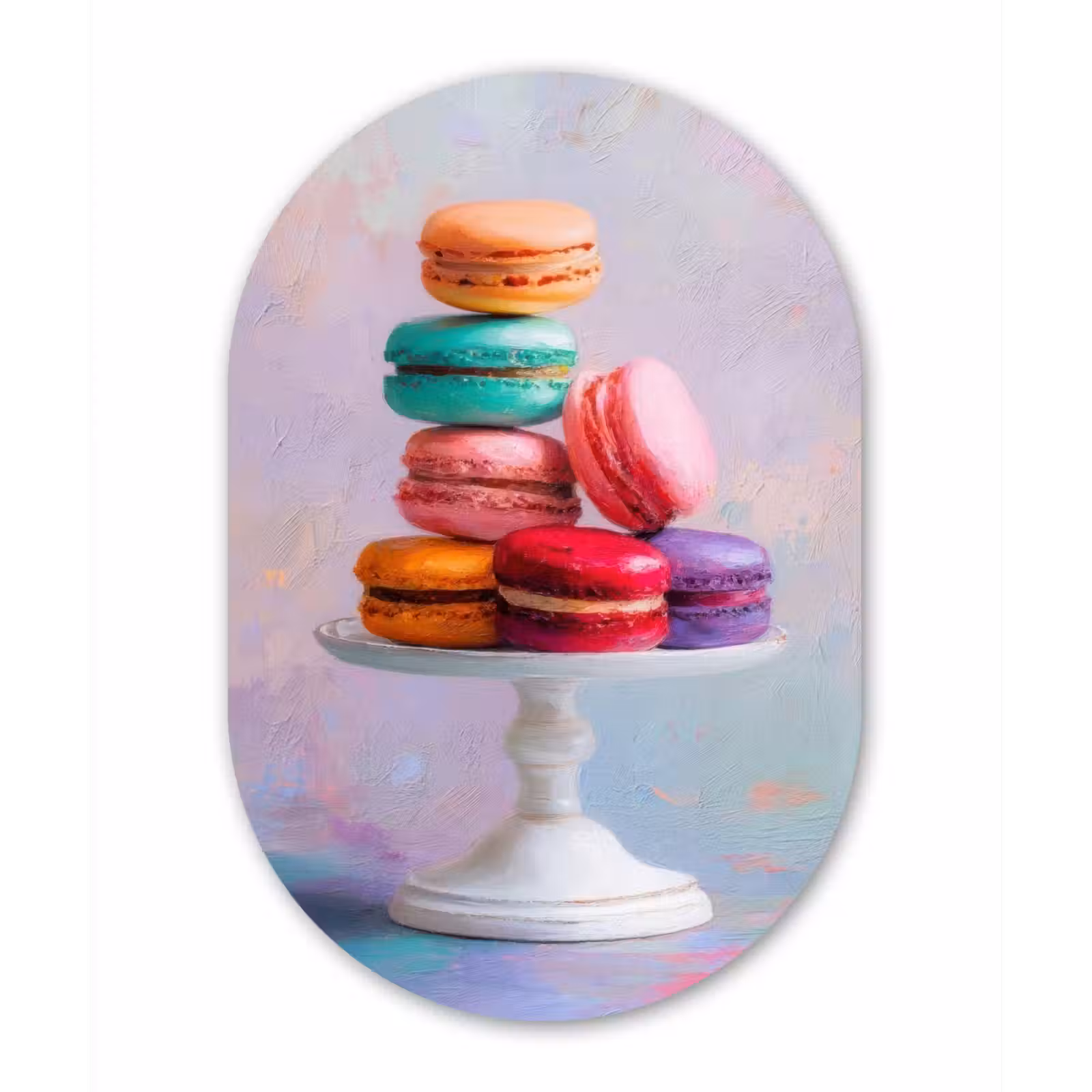 Wandoval Glas – Macarons - Schaal - Pastel - Kleurrijk — 1