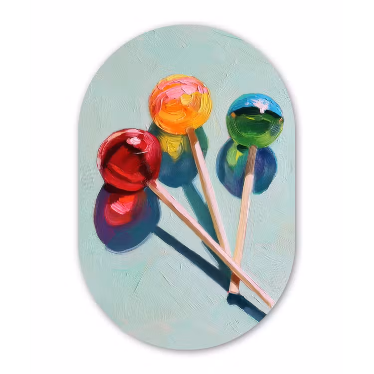 Wandoval Glas – Lollys - Schaduw - Drie - Blauw — 1