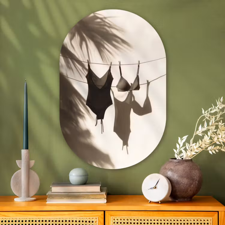 Wandoval Glas – Badkleding - Palmbomen - Schaduw - Tropisch — 2