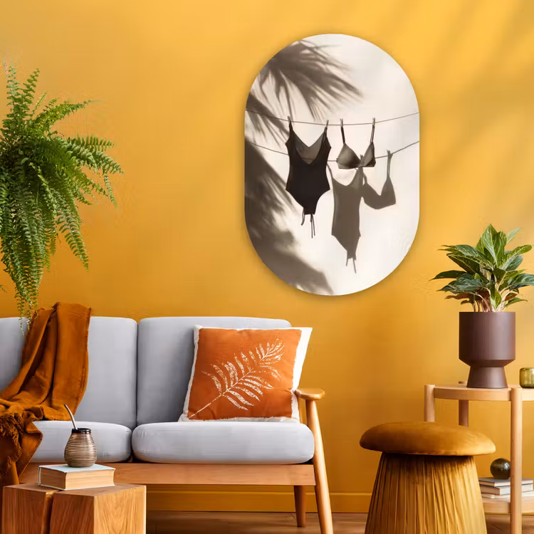 Wandoval Glas – Badkleding - Palmbomen - Schaduw - Tropisch — 3