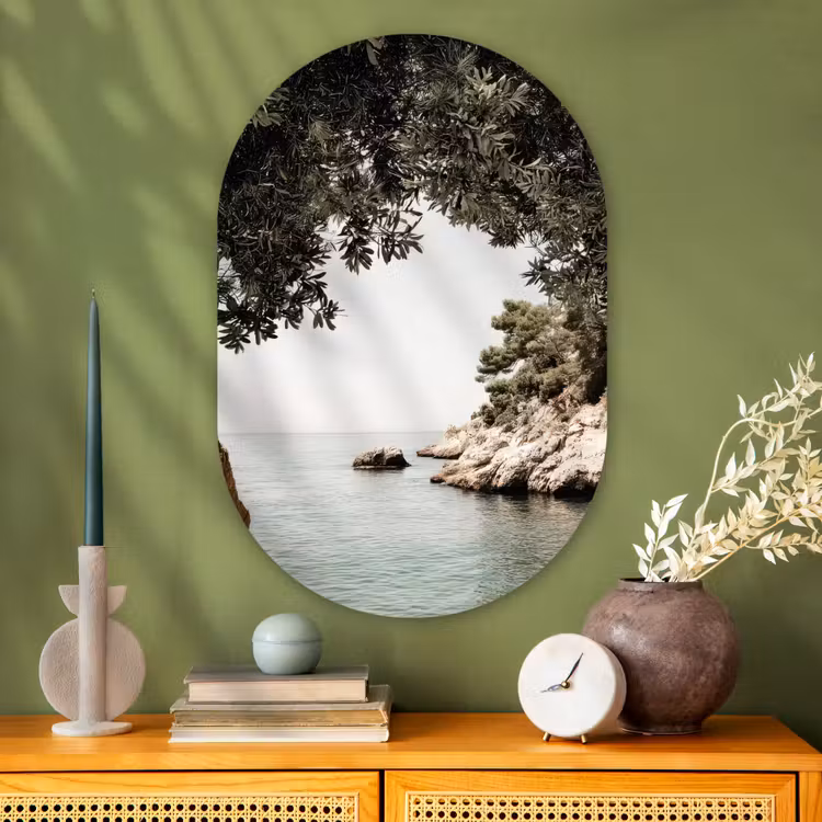 Wandoval Glas – Rotsen - Zee - Boom - Groen — 2