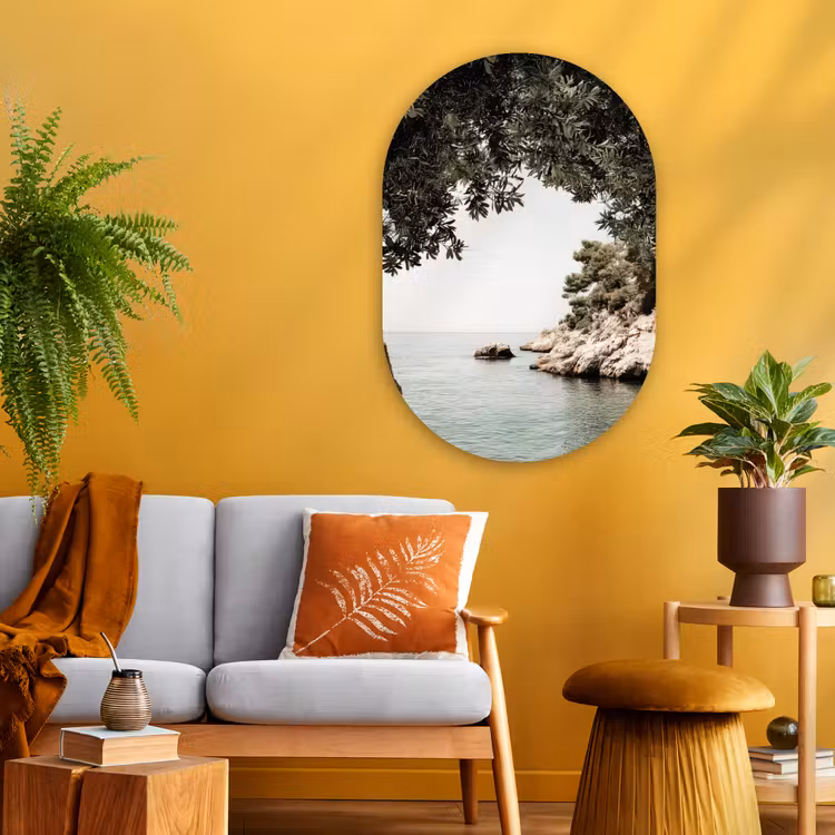 Wandoval Glas – Rotsen - Zee - Boom - Groen — 3