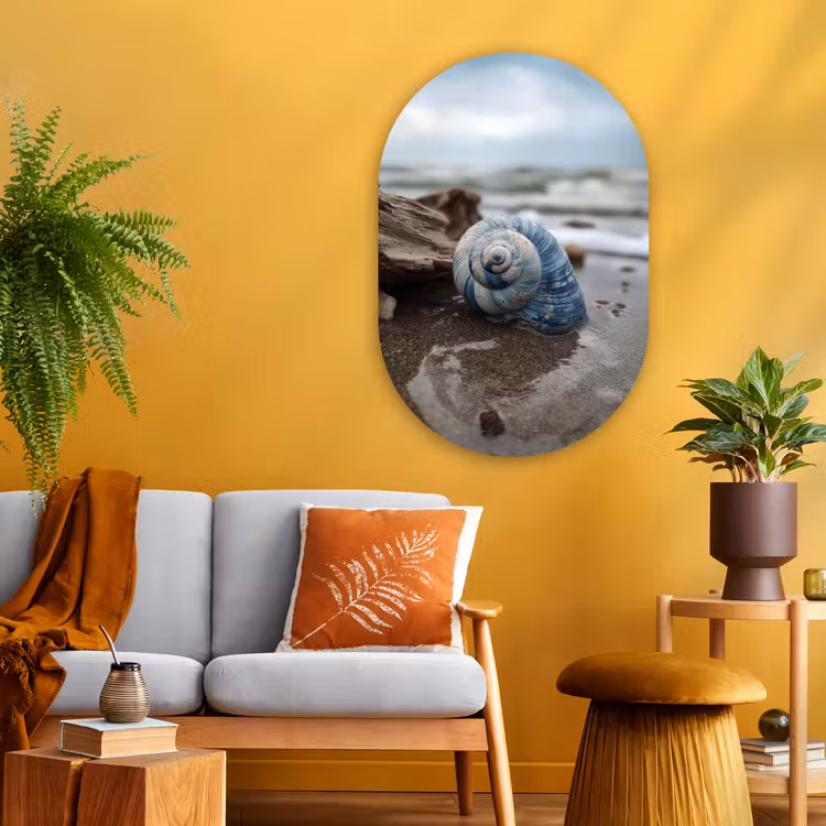 Wandoval Glas – Schelp - Strand - Blauw - Zee — 3
