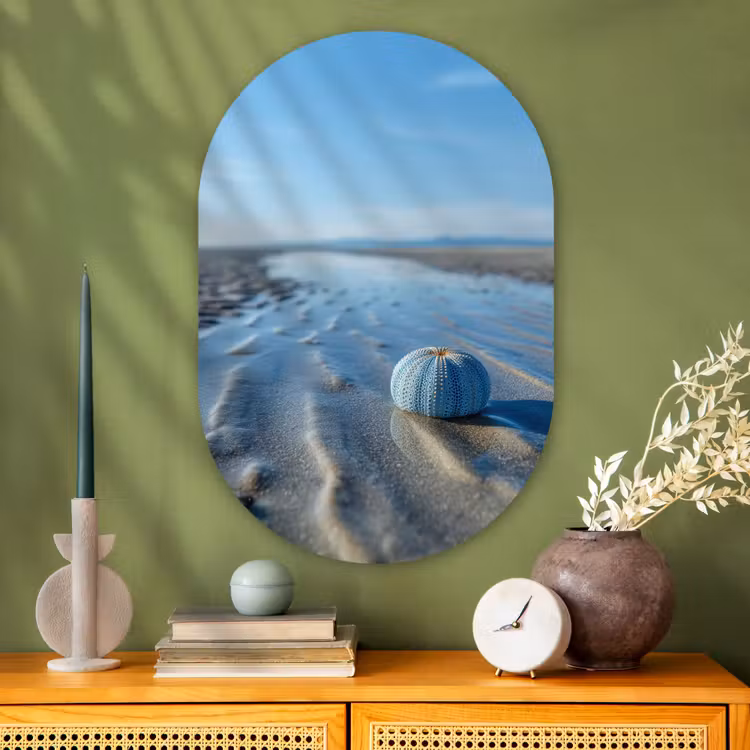 Wandoval Glas – Strand - Schild - Water - Blauw — 2