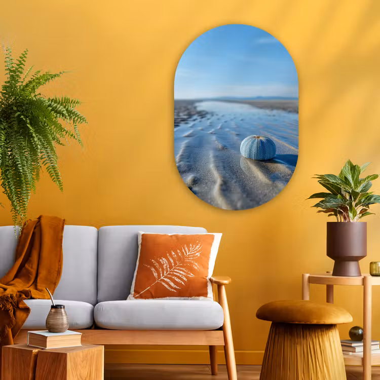 Wandoval Glas – Strand - Schild - Water - Blauw — 3