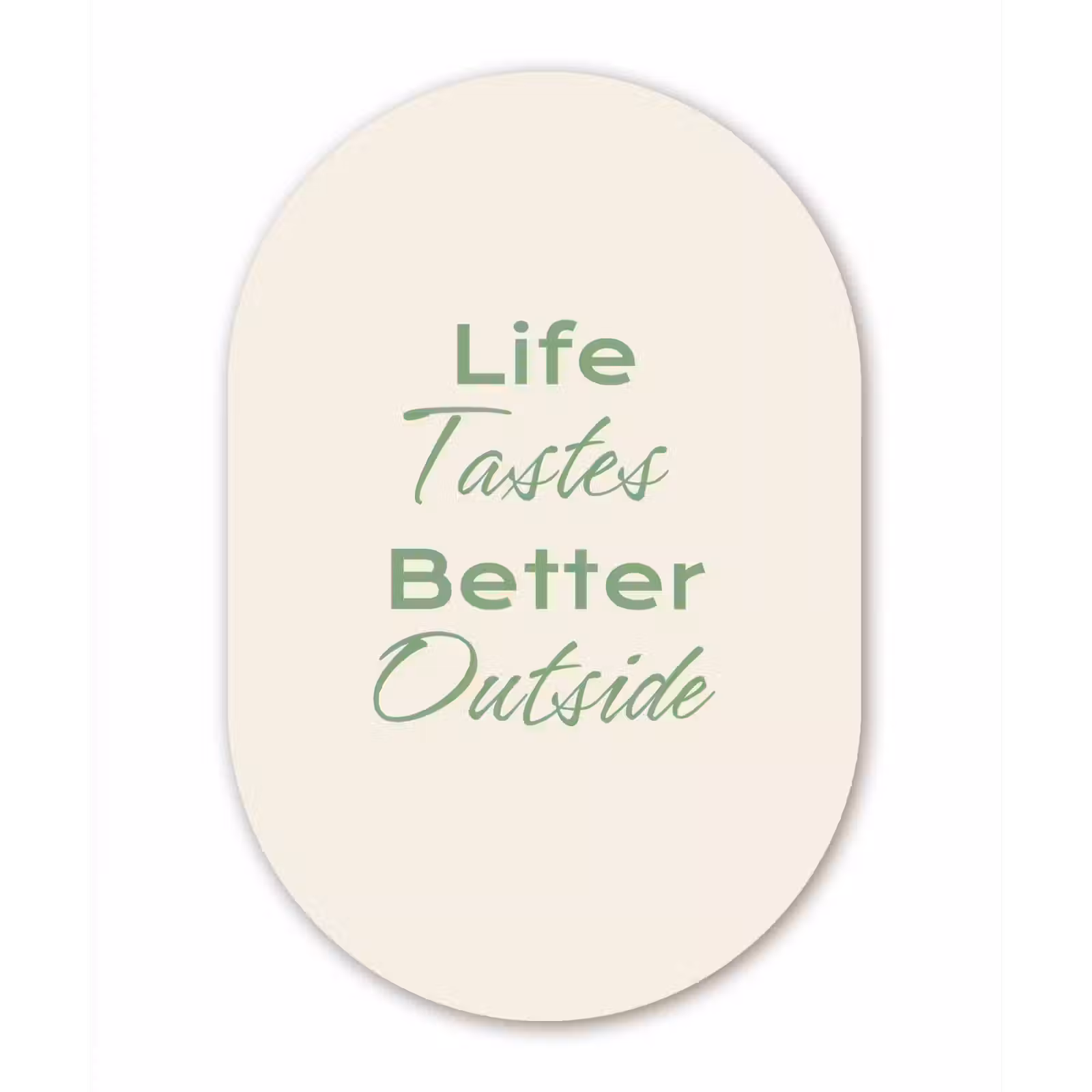 Wandoval Glas – Tekst - Sierlijk - Letters - Groen — 1