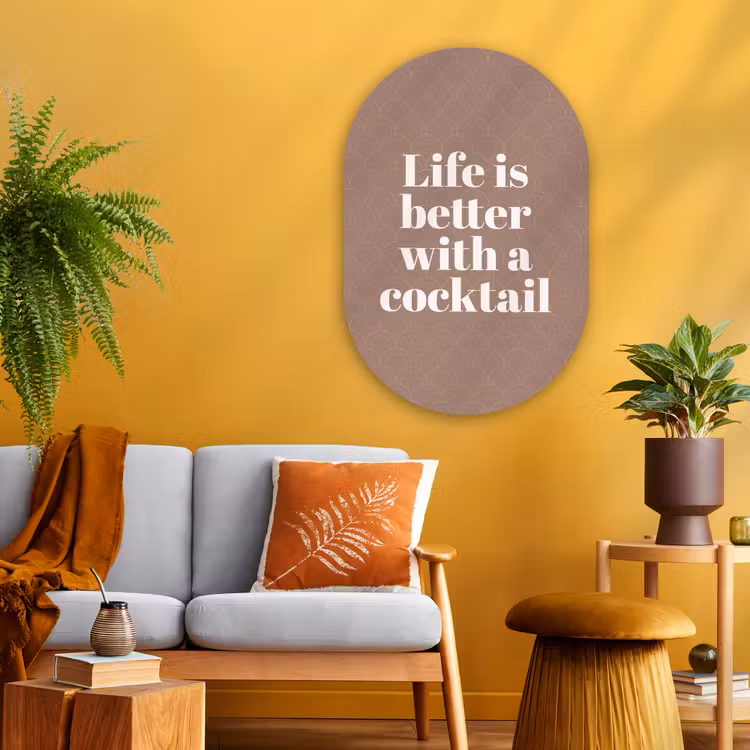 Wandoval Glas – Cocktail - Tekst - Patroon - Wit — 3