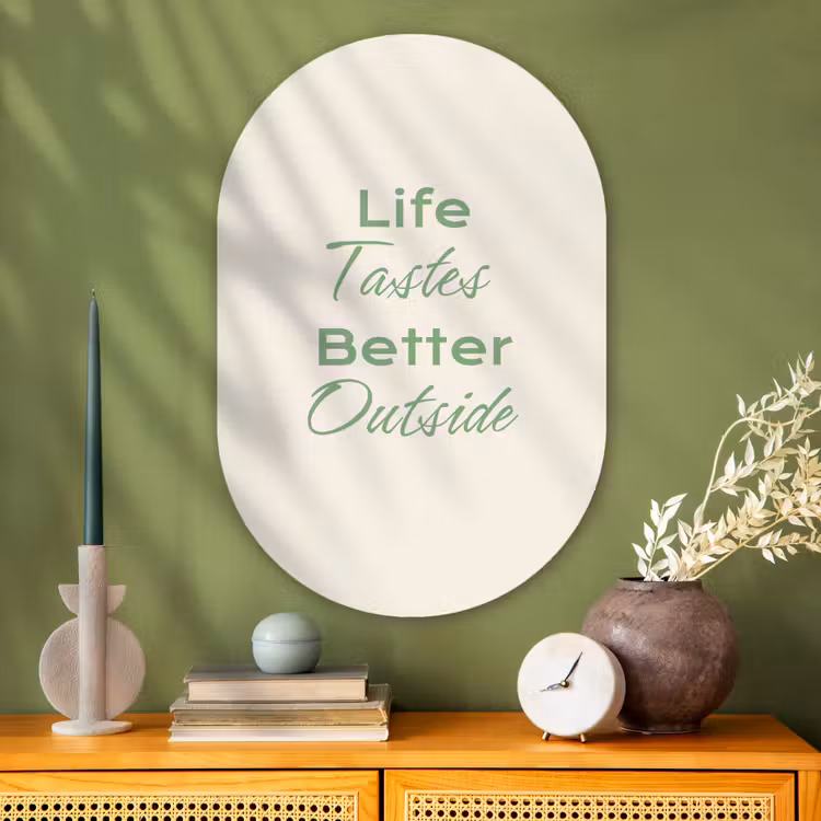 Wandoval Glas – Tekst - Sierlijk - Letters - Groen — 2