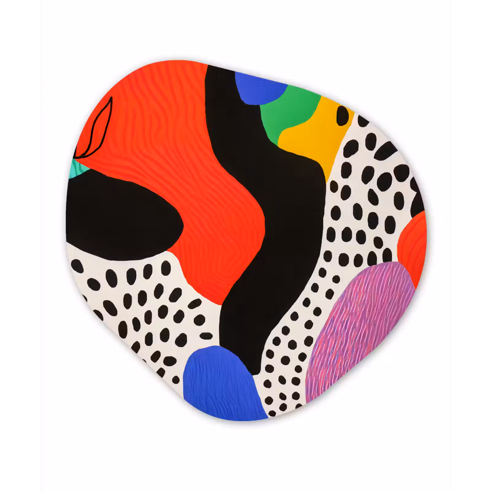 Organisch schilderij – Abstract - Vormen - Kleuren - Stippen — 1