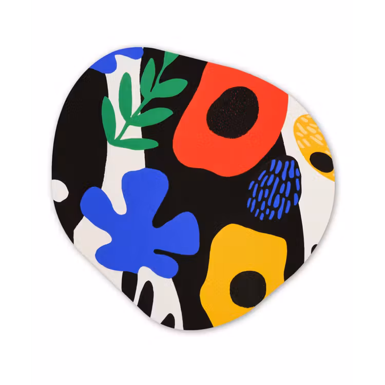 Organisch schilderij – Bloemen - Bladeren - Abstract - Zwart — 1