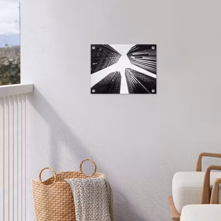 Tuinposter - Gebouwen - Lucht - Zwart — 3