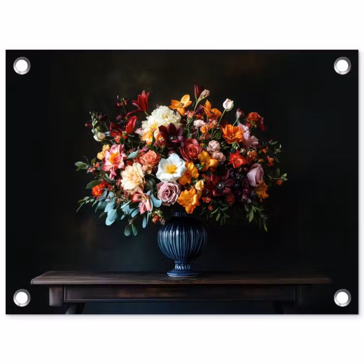 Tuinposter - Groot - Bloemen - Vaas - Boeket — 1