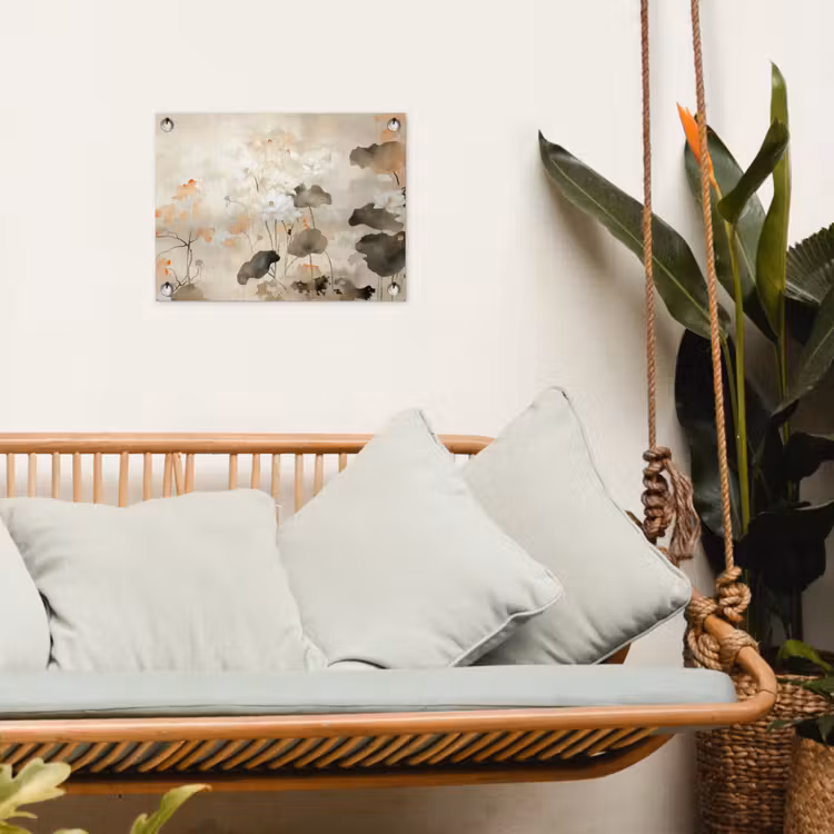 Tuinposter - Bloemen - Japandi - Wabi sabi — 5