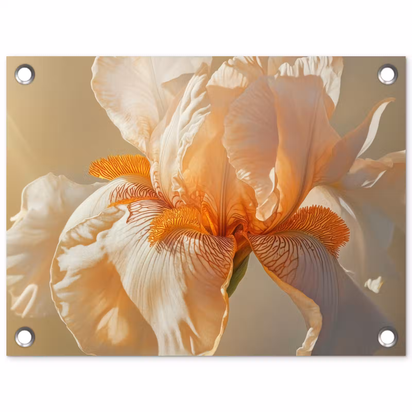 Tuinposter - Close up - Oranje - Iris — 1