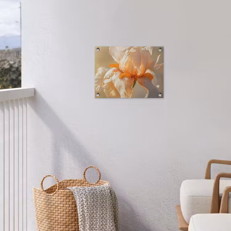 Tuinposter - Close up - Oranje - Iris — 3