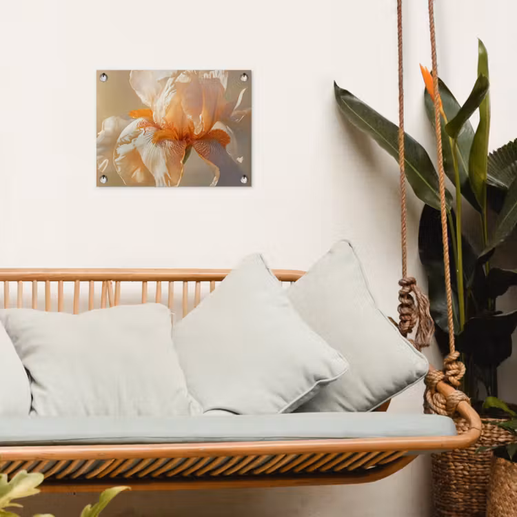 Tuinposter - Close up - Oranje - Iris — 5