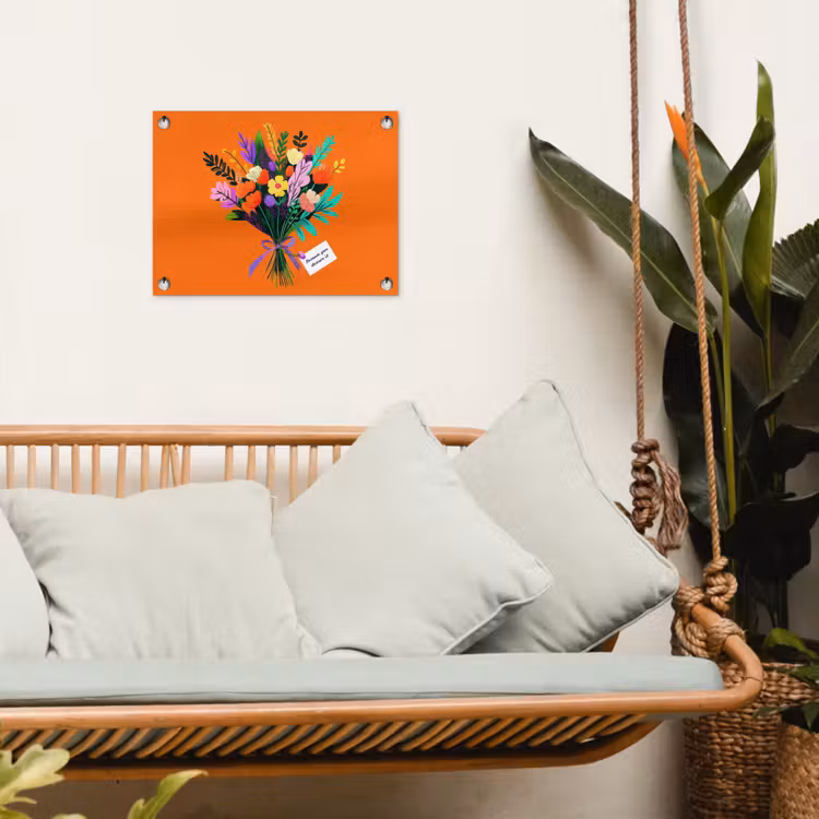 Tuinposter - Kaartje - Boeket - Bloemen — 5