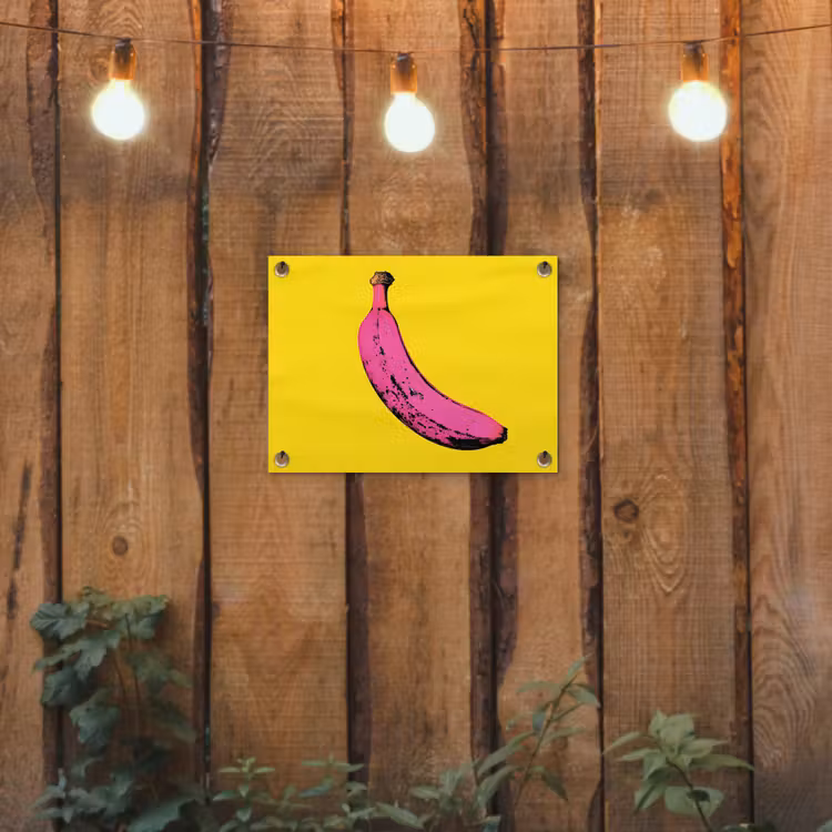 Tuinposter - Banaan - Grafisch - Geel — 2