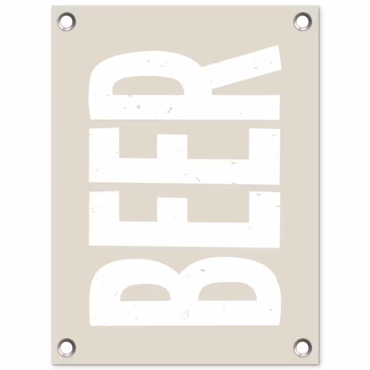 Tuinposter - Beer - Japandi - Beige - Decoratie — 1
