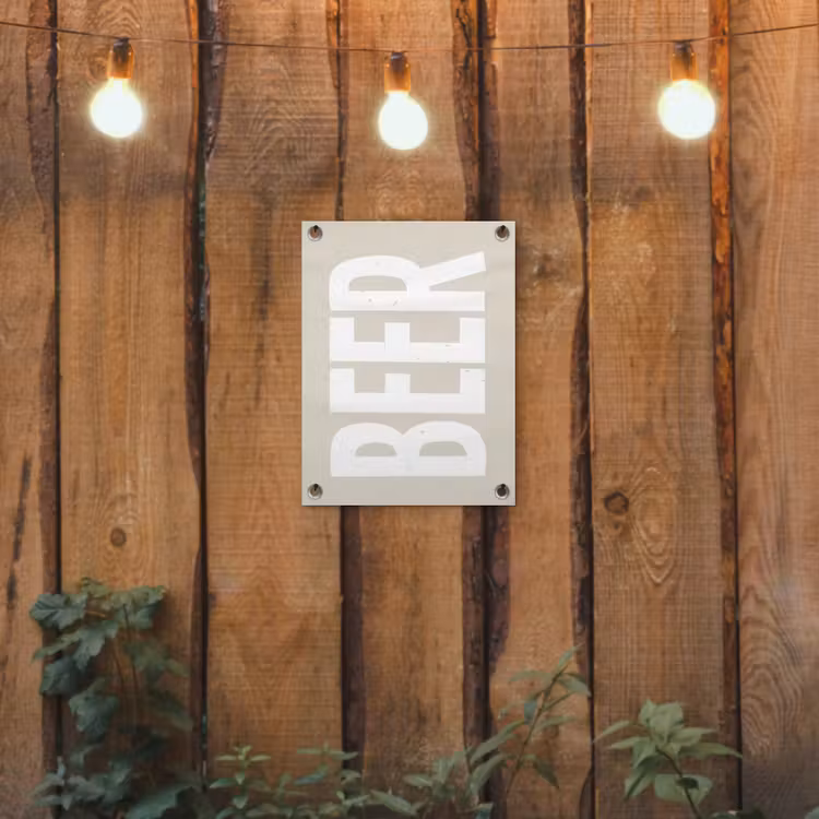 Tuinposter - Beer - Japandi - Beige - Decoratie — 2