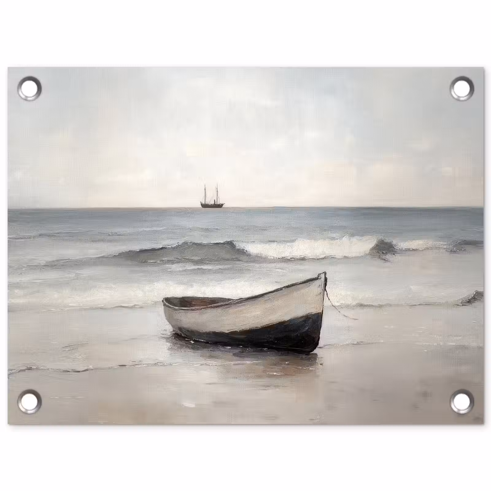 Tuinposter - Roeiboot - Zee - Horizon — 1