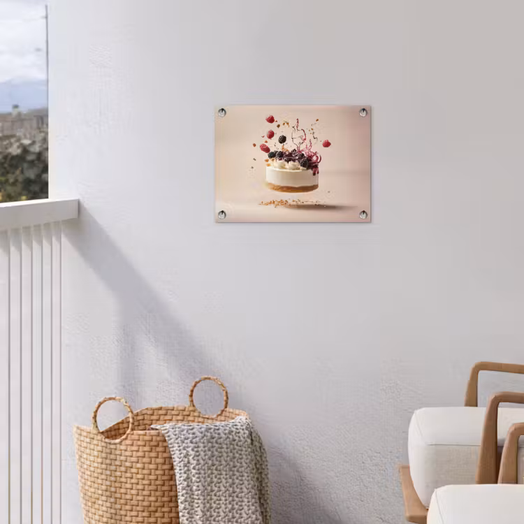Tuinposter - Cheesecake - Eten - Roze - Taart — 3