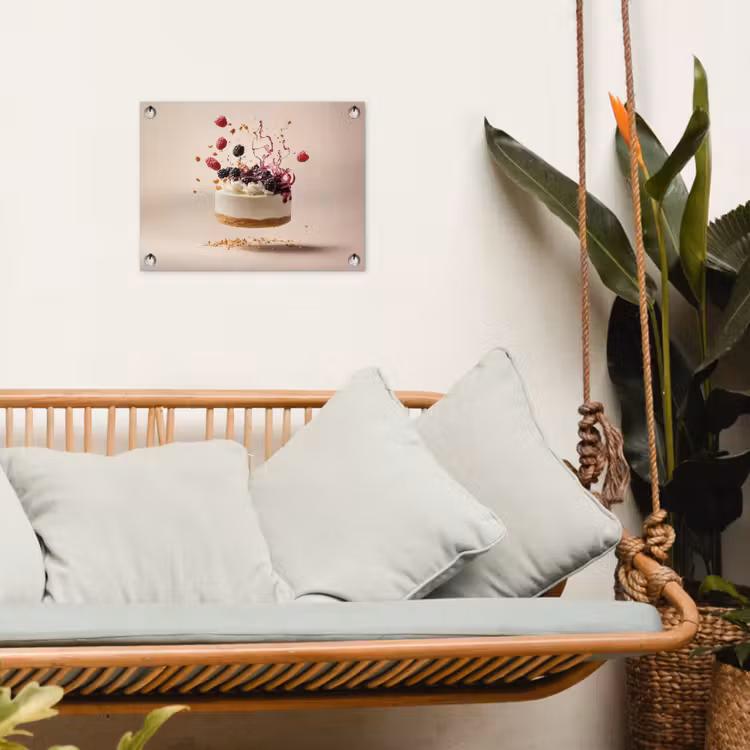 Tuinposter - Cheesecake - Eten - Roze - Taart — 5
