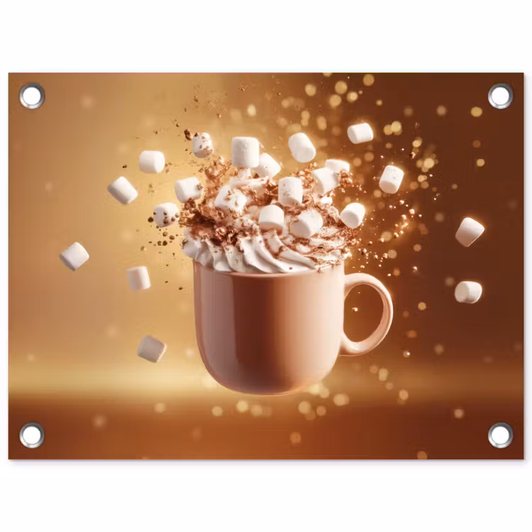 Tuinposter - Chocomelk - Drinken - Warm - Bruin — 1