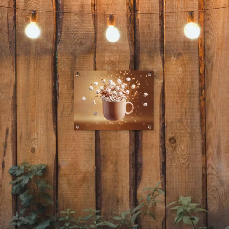 Tuinposter - Chocomelk - Drinken - Warm - Bruin — 2
