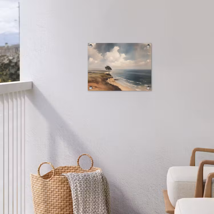Tuinposter - Klif - Zee - Boom — 3
