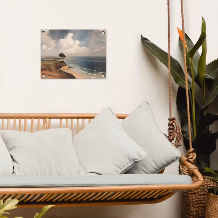 Tuinposter - Klif - Zee - Boom — 5