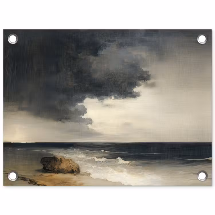 Tuinposter - Kust - Golven - Rots - Storm — 1