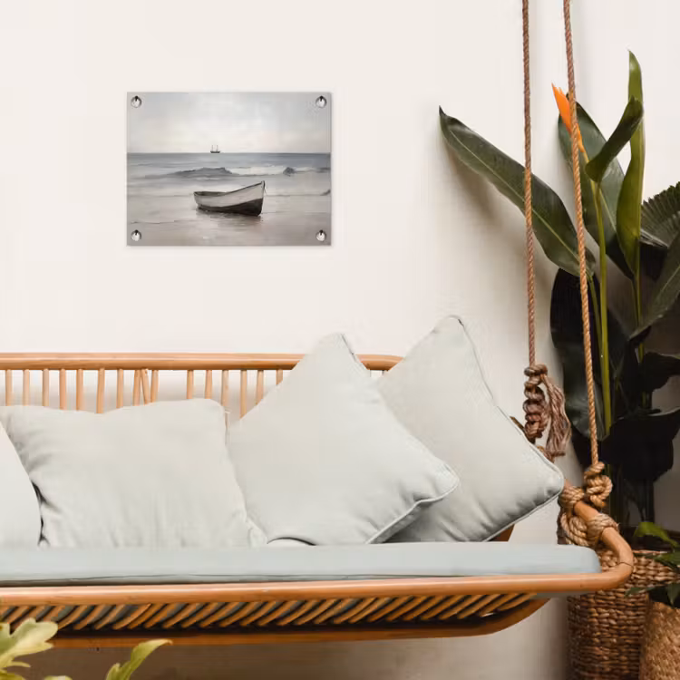 Tuinposter - Roeiboot - Zee - Horizon — 5