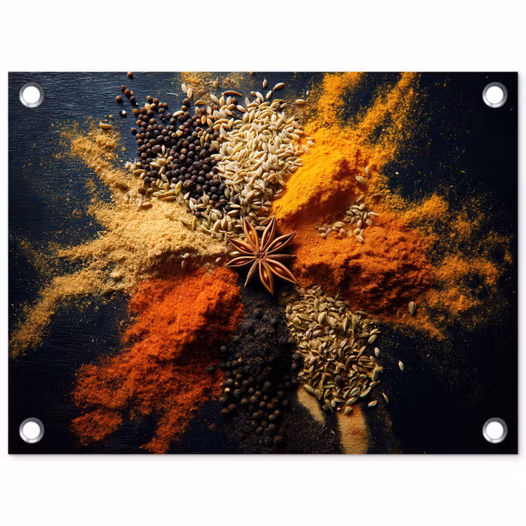 Tuinposter - Specerijen - Explosie - Oranje — 1