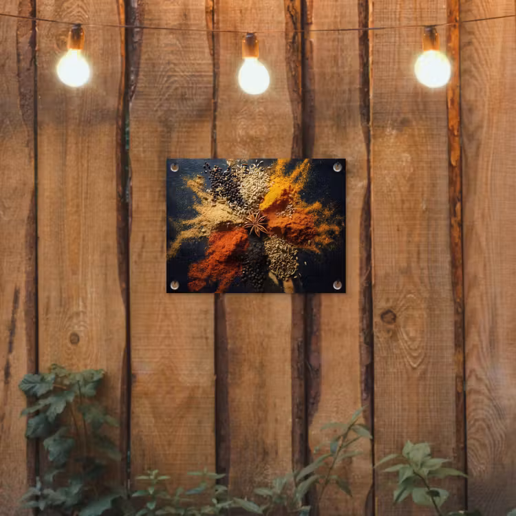 Tuinposter - Specerijen - Explosie - Oranje — 2