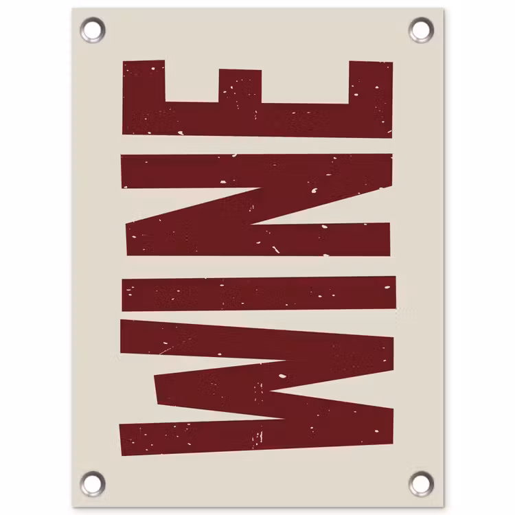 Tuinposter - Wine - Red - Decoratie - Japandi — 1